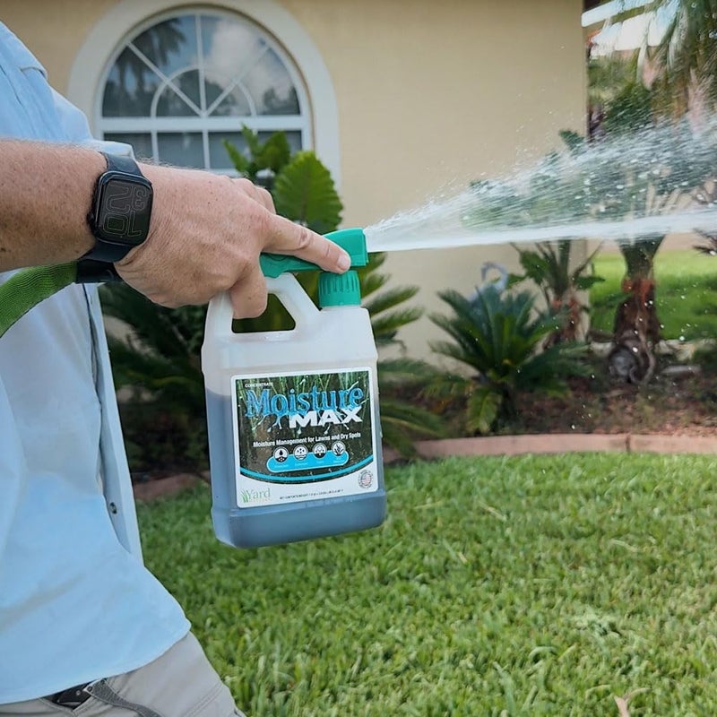Yard Mastery Moisture Max Lawn Moisture Manager – Humectants + Surfactants + 4% Sea Kelp – Improves Water Retention & Root Growth – Liquid Lawn Treatment 1 Quart 32 Ounces – Covers 5,333 sq ft - Image 3
